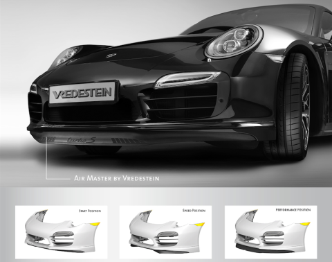 Air Master by Vredestein, spoiler, Porsche 911 Turbo, Apollo Tyres