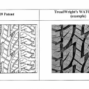 Bridgestone, TreadWright, patent, band, design